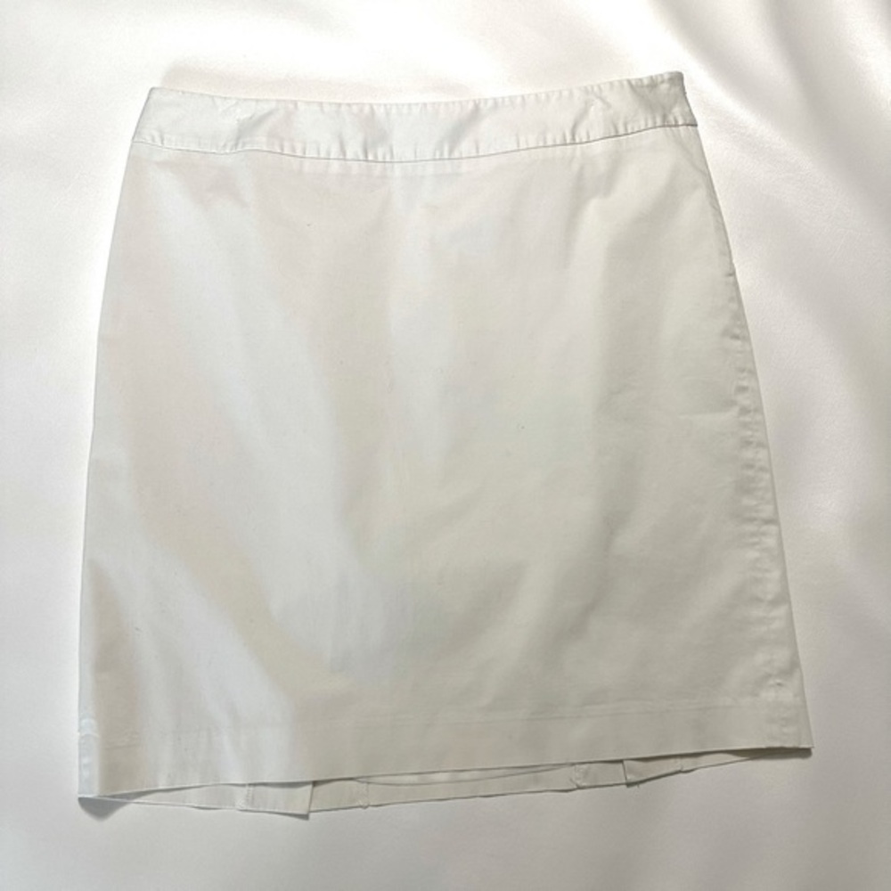 Loft Solid White Pencil Skirt - image 1